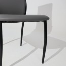 Стул DENVER, экокожа, серый PU 611/черный